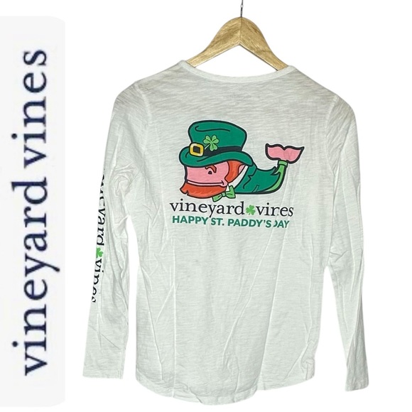 Vineyard Vines St Paddy’s Day Long Sleeve Tee xs - Picture 2 of 8